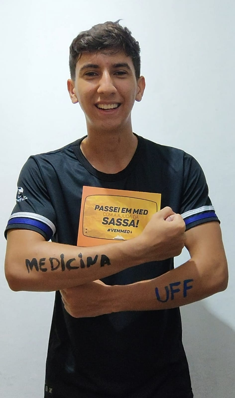 Samuel, aprovado em Medicina na UFF